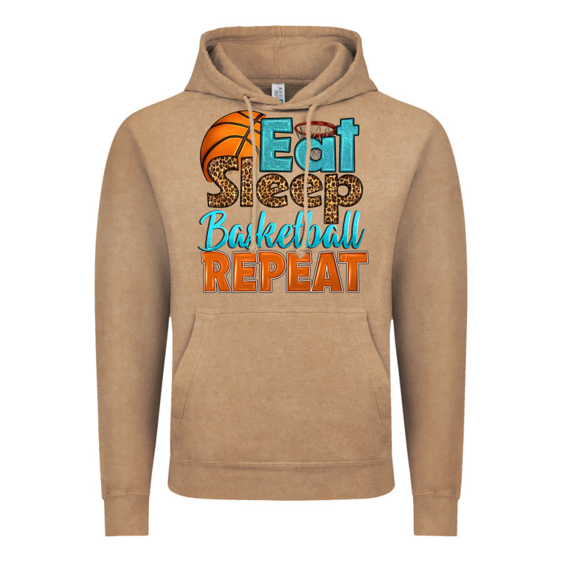 Eat Sleep Basketball Repeat Vintage Hoodie by HRA Design Shop | Teevron