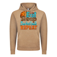 Vintage Coffee eat sleep basketball repeat Vintage Hoodie - HRA Design Shop