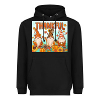 Black thankful gnome Heavyweight Hoodie - MaliasSmallBusiness