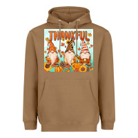 Toasted Coconut thankful gnome Heavyweight Hoodie - MaliasSmallBusiness