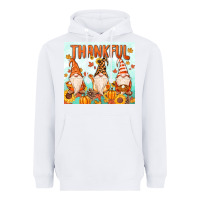 White thankful gnome Heavyweight Hoodie - MaliasSmallBusiness