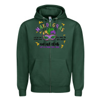 Sports Green mardi gras social club Zipper Hoodie - MaliasSmallBusiness