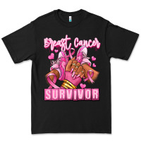 Black Breast Cancer survivor afro girl sneakers Premium Tee - RanaPortraitStore