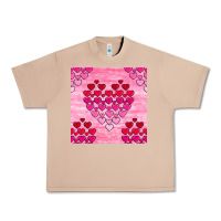 Burro valentines day hearts seamless pattern Urban Heavy Tee - BundleAndBundleShop
