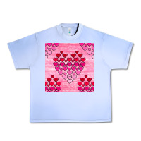 Grape Ice valentines day hearts seamless pattern Urban Heavy Tee - BundleAndBundleShop