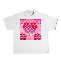 Lunar Rock valentines day hearts seamless pattern Urban Heavy Tee - BundleAndBundleShop