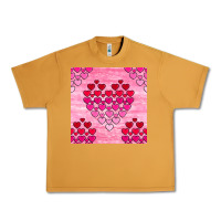 Peanut Butter valentines day hearts seamless pattern Urban Heavy Tee - BundleAndBundleShop