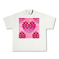 Pistachio valentines day hearts seamless pattern Urban Heavy Tee - BundleAndBundleShop