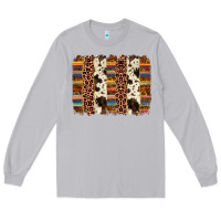 Moon Dust serape sunflower cowhide leopard brushstroke Long Sleeve Tee - AdoDesignShop