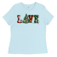 Love Christmas Tree Ladies Tee | Teevron