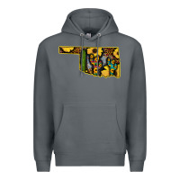 Rock Western Oklahoma Map Sunflower Pattern Premium Hoodie - Bettercallsaul