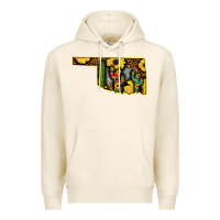 Tofu Western Oklahoma Map Sunflower Pattern Premium Hoodie - Bettercallsaul