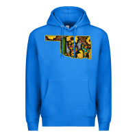 True Royal Western Oklahoma Map Sunflower Pattern Premium Hoodie - Bettercallsaul