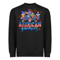 Black American truck gnomes Heavyweight Sweatshirt - AdoDesignShop