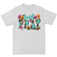 Dove Grey just pray Premium Tee - texasbilliewilder