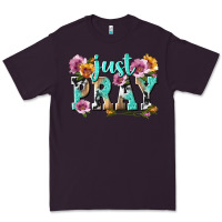 Plum just pray Premium Tee - texasbilliewilder