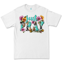 White just pray Premium Tee - texasbilliewilder