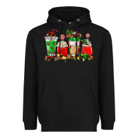 Black Christmas tractor coffee cup Heavyweight Hoodie - NancyCooperArtShop