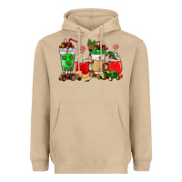 Mushroom Christmas tractor coffee cup Heavyweight Hoodie - NancyCooperArtShop