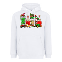 White Christmas tractor coffee cup Heavyweight Hoodie - NancyCooperArtShop