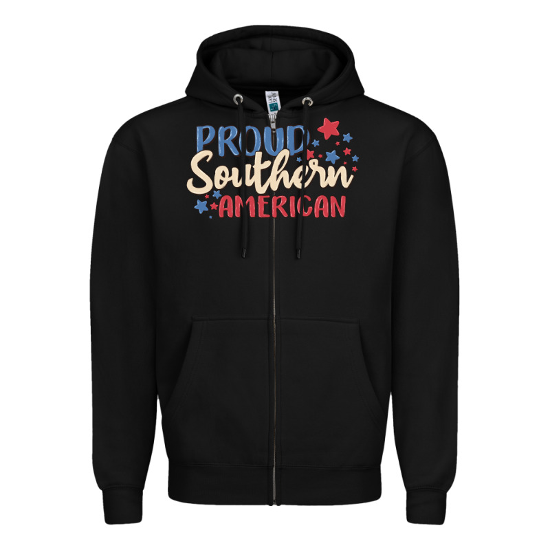 Proud Southern American Zipper Hoodie by MaliasSmallBusiness | Teevron