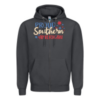 Smoke proud southern american Zipper Hoodie - MaliasSmallBusiness
