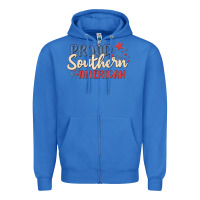 True Royal proud southern american Zipper Hoodie - MaliasSmallBusiness