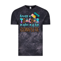 Cloud Black being a teacher makes my life complate Vintage Tee - AdoDesignShop