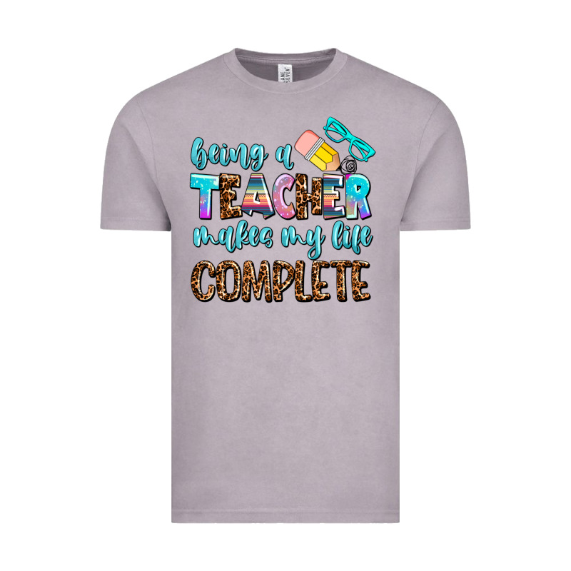 Being A Teacher Makes My Life Complate Vintage Tee by AdoDesignShop | Teevron