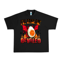 Black i will take em deviled Urban Heavy Tee - AdoDesignShop