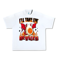 White i will take em deviled Urban Heavy Tee - AdoDesignShop