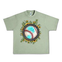 Oil Green baseball gemstone sunflower Urban Heavy Tee - JahusDesignShop