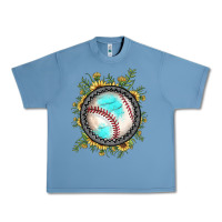 Pebble Blue baseball gemstone sunflower Urban Heavy Tee - JahusDesignShop