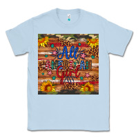 Dusty Blue all american girl Classic Tee - Artiststas