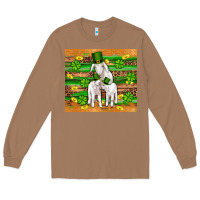 Toasted Coconut st patricks goat family shamrock gold serape leopard glitter wooden tu Long Sleeve Tee - Artiststas