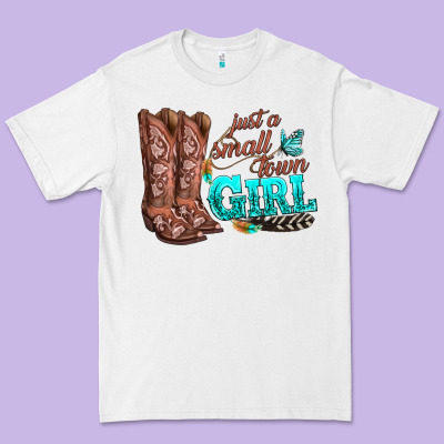 Justas Malltown Girlie Premium Tee Designed By Texasbilliewilder