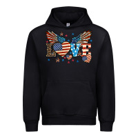 Black Love America wings 4th of july Urban Hoodie - HowdyJamesFarm