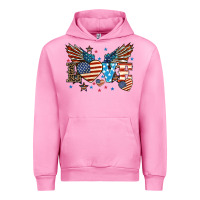 Fuchsia Pink Love America wings 4th of july Urban Hoodie - HowdyJamesFarm