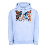 Pigment Grape Ice Love America wings 4th of july Urban Hoodie - HowdyJamesFarm