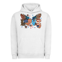 Pigment Lunar Rock Love America wings 4th of july Urban Hoodie - HowdyJamesFarm