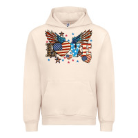 Sandshell Love America wings 4th of july Urban Hoodie - HowdyJamesFarm