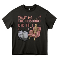 Asphalt trust me the husband did it Heavy Core Tee - MaliasSmallBusiness