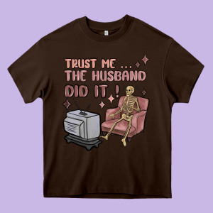 Trust Me The Husband Did It Heavy Core Tee Designed By Maliassmallbusiness