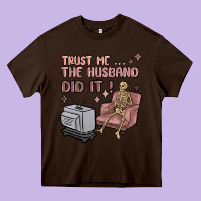 Trust Me The Husband Did It Heavy Core Tee Designed By Maliassmallbusiness