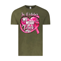 Vintage Olive in october we wear pink heart Vintage Tee - JahusDesignShop