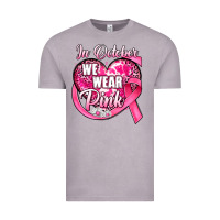 Vintage Zinc in october we wear pink heart Vintage Tee - JahusDesignShop