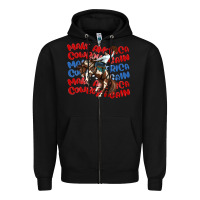 Black make america cowboy again Zipper Hoodie - MaliasSmallBusiness