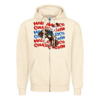 Sandshell make america cowboy again Zipper Hoodie - MaliasSmallBusiness