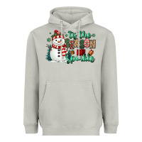 Tis The Season To Sparkle Snowman Heavyweight Hoodie | Teevron