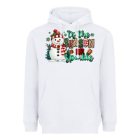 White tis the season to sparkle snowman Heavyweight Hoodie - MaliasSmallBusiness